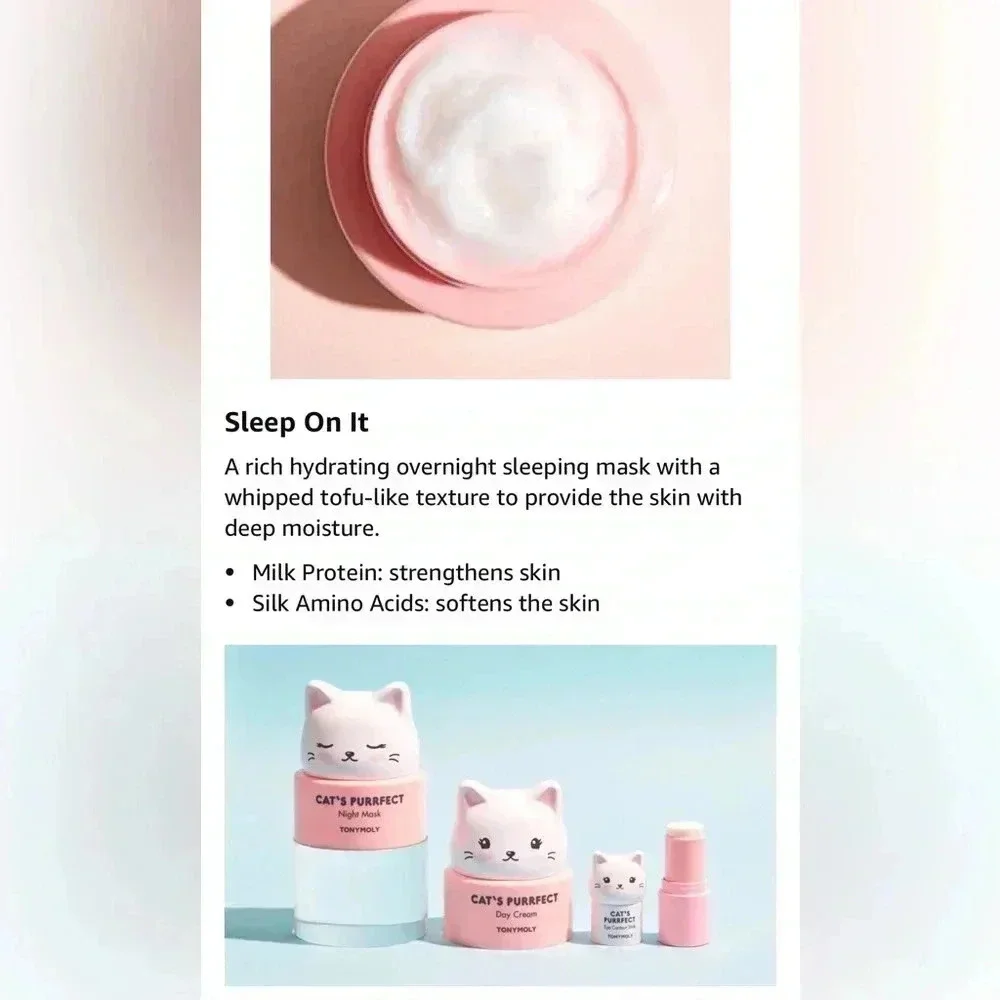 TonyMoly‎ cat’s Purrfect Night Mask